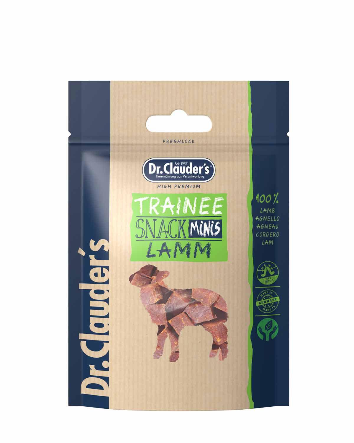 10 Pack - Dr. Clauder's Trainee Mini træningsgodbidder med lam 50g
