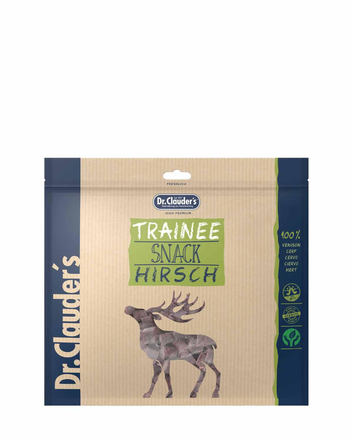 5 Pack - Dr. Clauder's Trainee Medium træningsgodbidder med hjort 500g