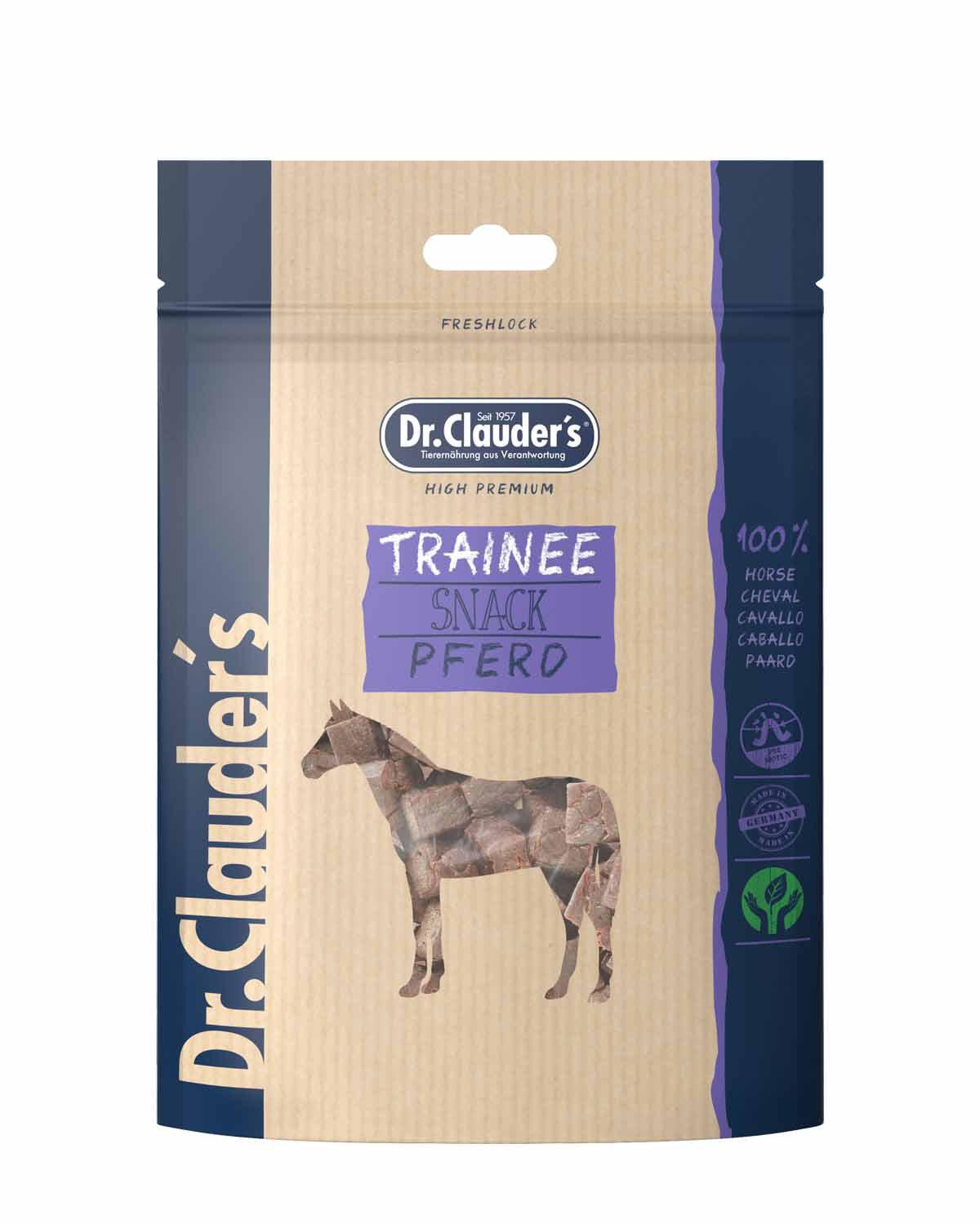 10 Pack - Dr. Clauder's Trainee Medium træningsgodbidder med hest 80g