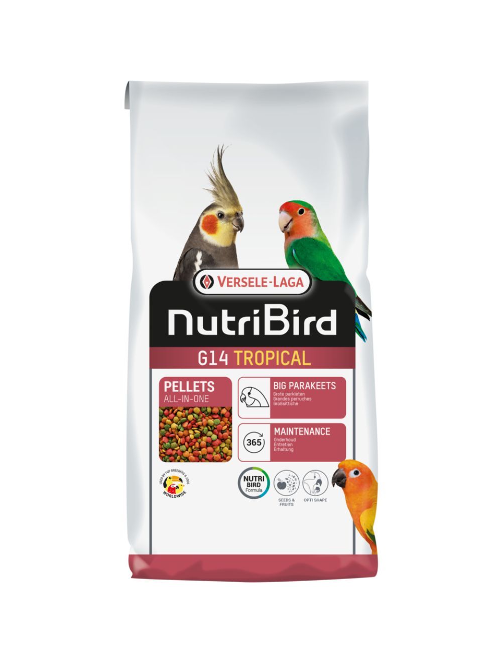 Nutribird G14 Tropical 10kg-Parakitfoder-Verselelaga-PetPal