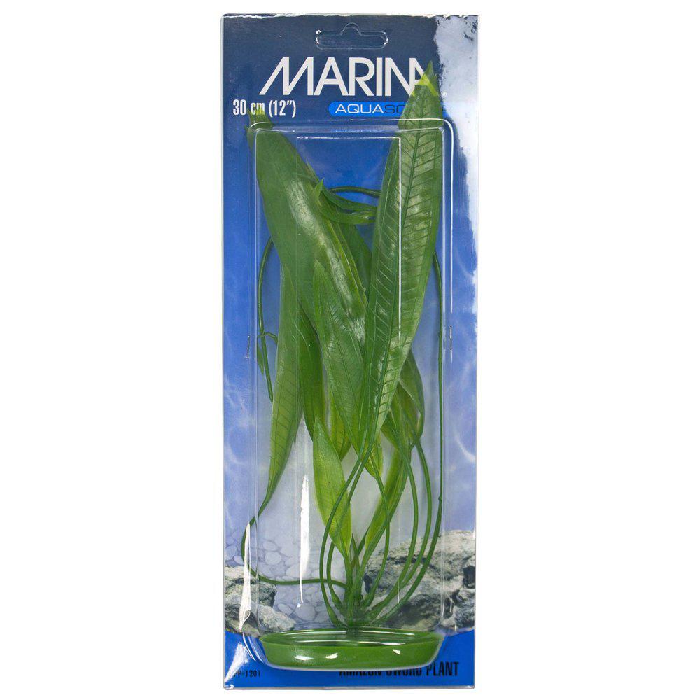 Plast Plante Amazon Sværdeplant 38Cm-Akvarieplante Plastik-Marina-PetPal