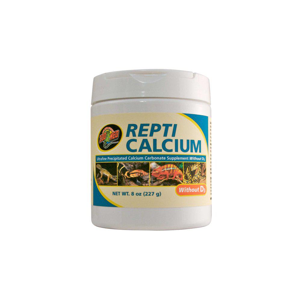 Zoo Med Repti Calcium 227Gr Uden D3 Uden Fosfor-Vitaminer Mineraler Reptiler-Zoo Med-PetPal