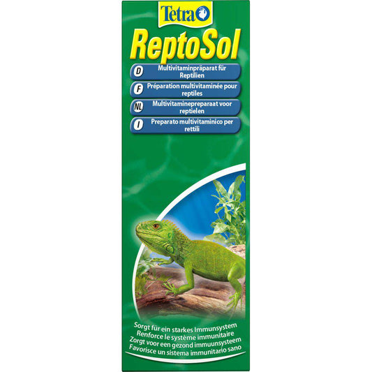 Tetra Reptosol 50Ml Yderligere Foder Med Vitamin-Vitaminer Mineraler Reptiler-Tetra-PetPal