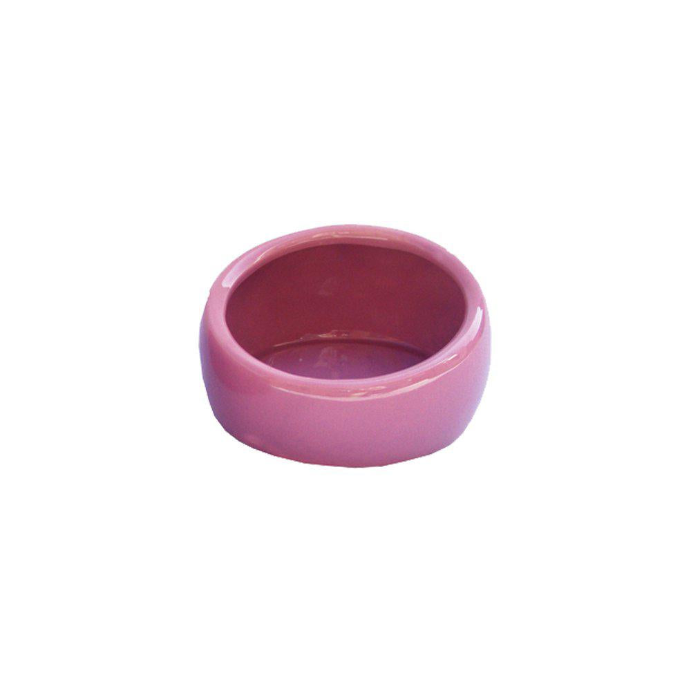 Keramisk Skål Ergonomisk Lys Pink Stor 13 5 Cm Ax6 5 Cm 420 Ml-Keramik Gnaverskål-Living World-PetPal