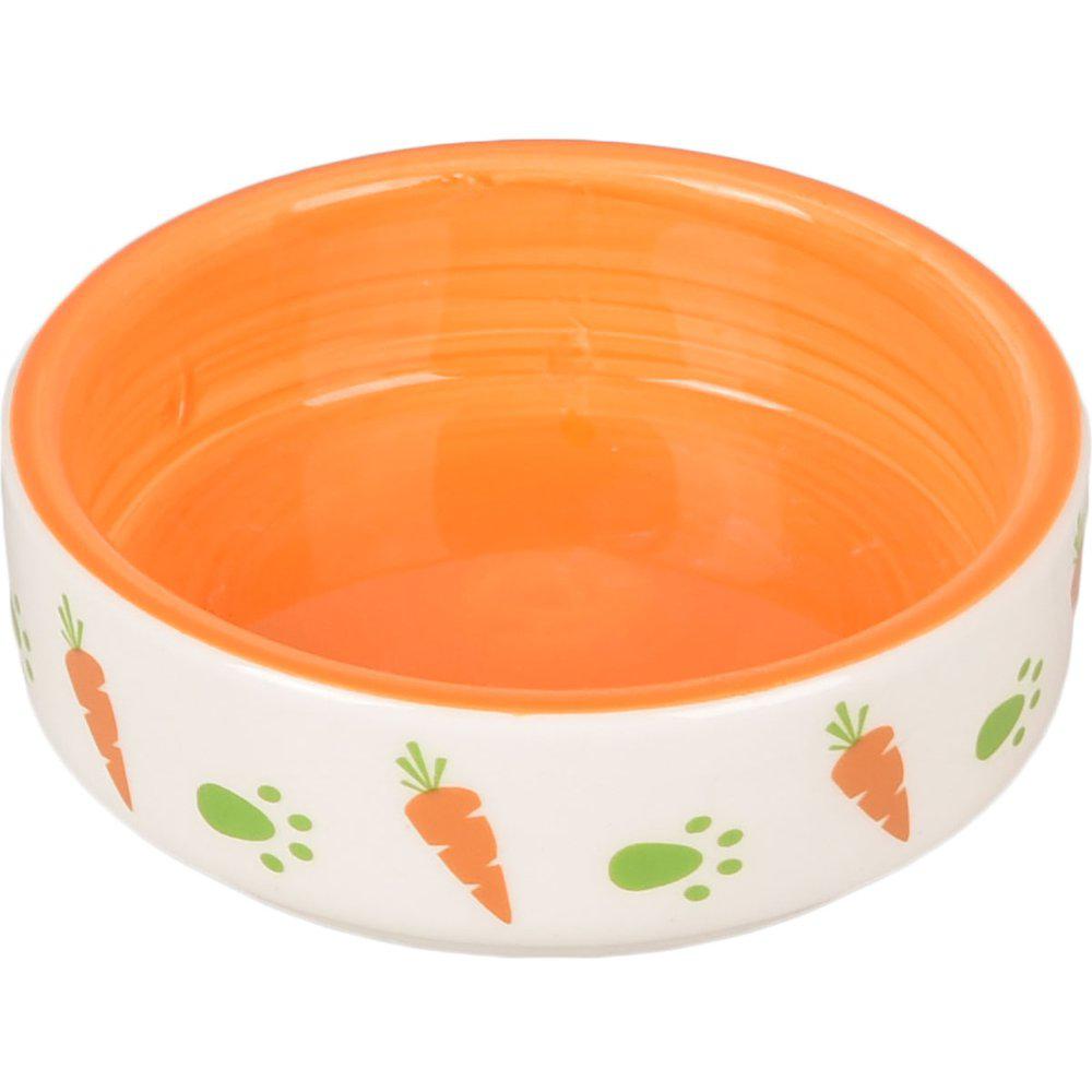 Keramisk Skål Til Små Gnavere Orange 70Ml-Keramik Gnaverskål-Flamingo-PetPal