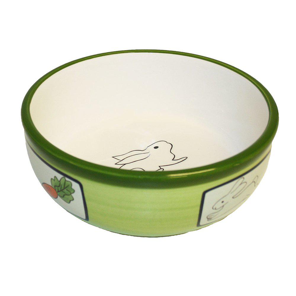 Keramisk Skål Små Jurkanin Grøn 12 5X12 5X5Cm-Keramik Gnaverskål-Petpal Dk-PetPal