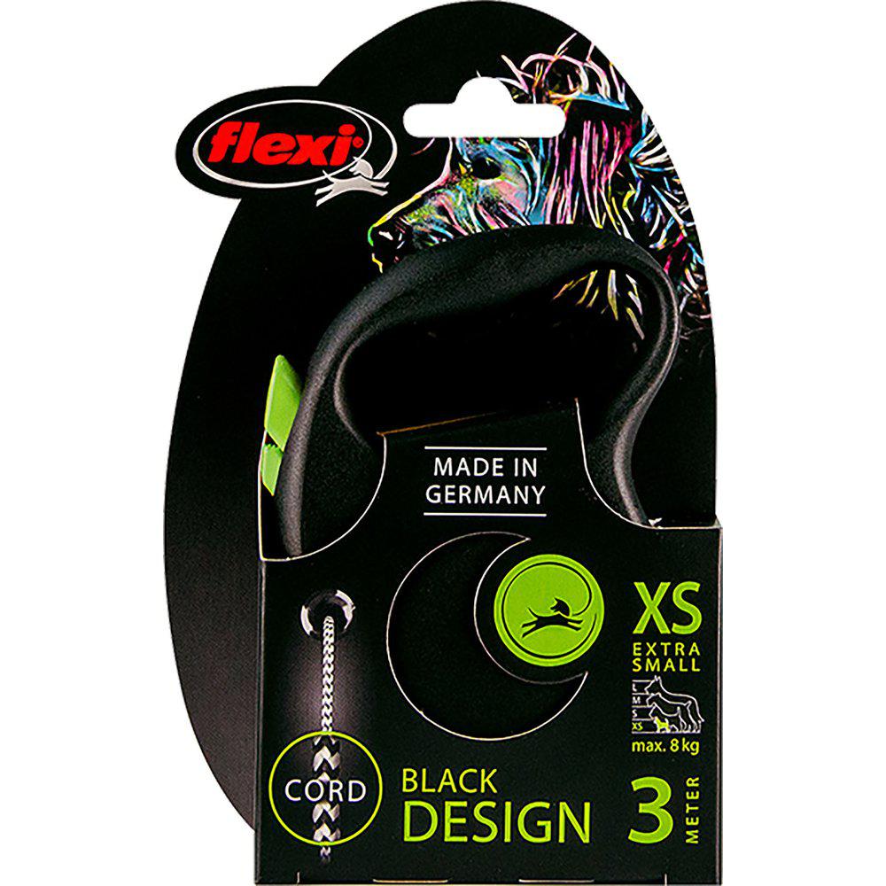 Flexi Black Design Line Grøn Hundesnor-Flex Line-Flexi-PetPal