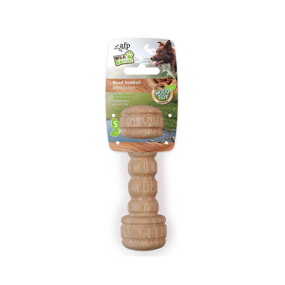 Hundlegger Wild & Nature Rope Wood Dumbell S11Cm-Reb-All For Paws-PetPal
