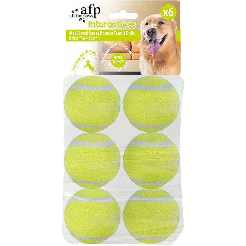 Hundelegetøj Hyper Fetch Super Tennisbolde 6-Pak Ø6.5 Cm-Bolde-Petpal Dk-PetPal