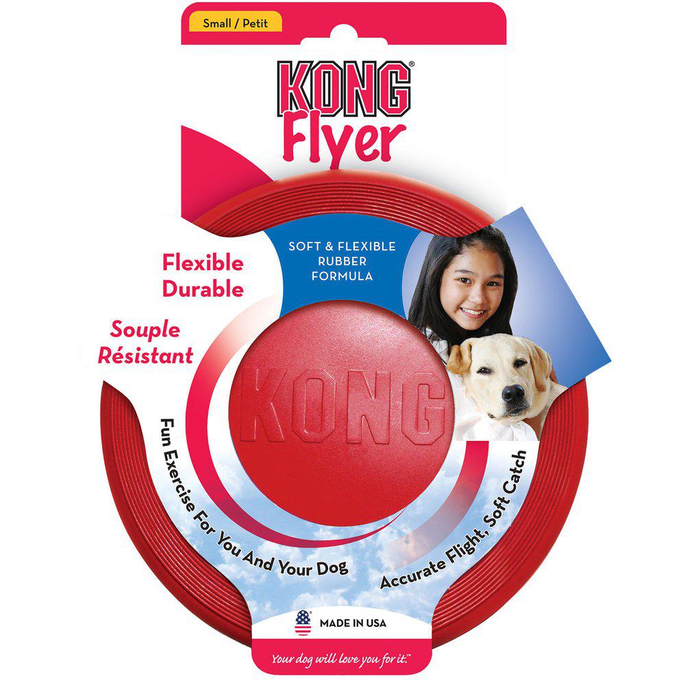 Kong Flyer Small Hundelegetøj Ø18Cm-Gummilegetøj-Kong-PetPal