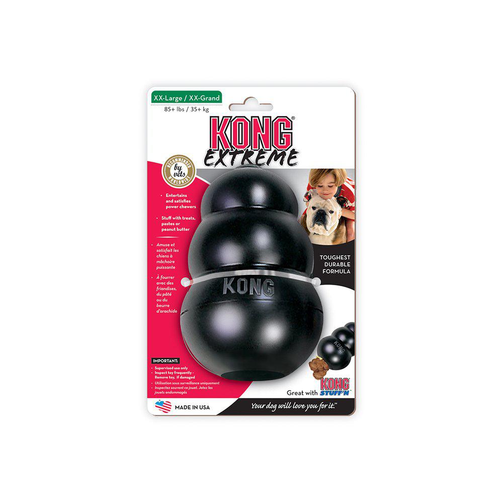 Kong Extreme Black Xxlarge Hundelegetøj 16X10-Godbidsbold-Kong-PetPal