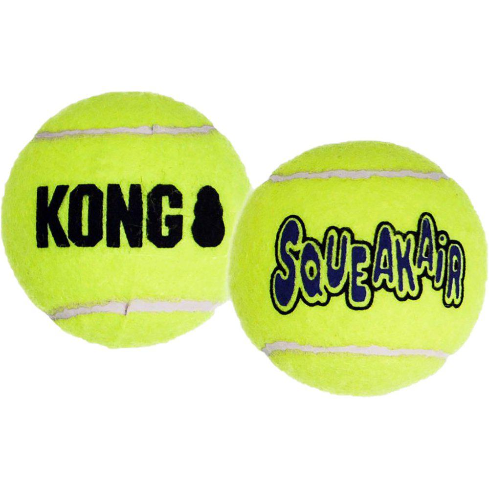 Kong Airdog Squeaker Tennisbold 2Pack L8Cm-Bolde-Kong-PetPal