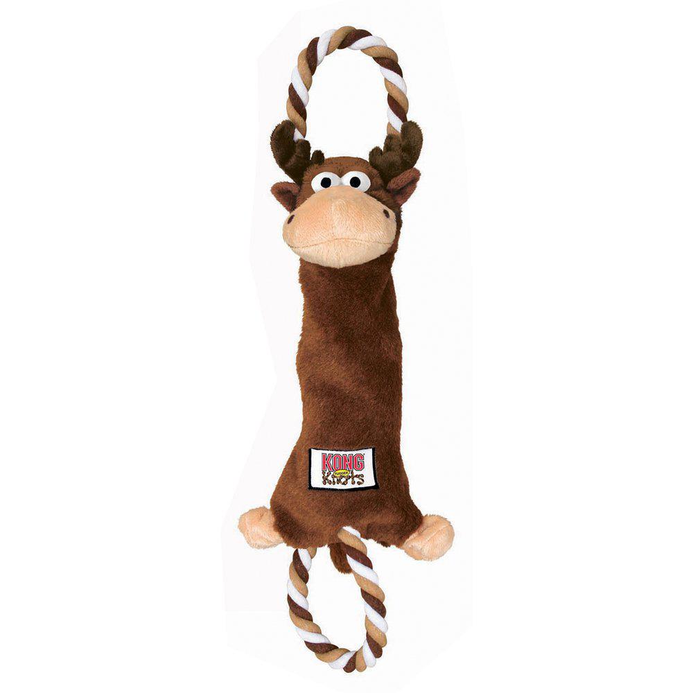 Kong Tugger Knøder Älg M / L 47Cm Hundelegetøj-Bamse Med Reb-Kong-PetPal