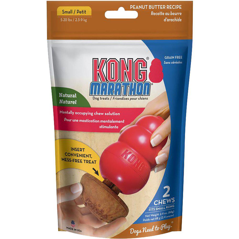 Kong Marathon 2-Pack Peanut Butter Medium-Tyggeben-KONG-PetPal