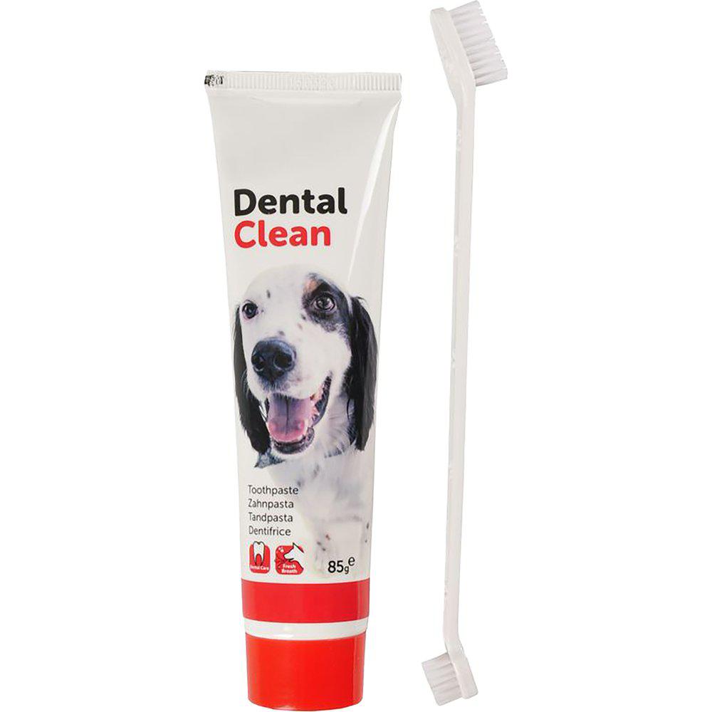 Tandbørste Og Tandpasta Til Hunde 85G-Tandbørste-Flamingo-PetPal