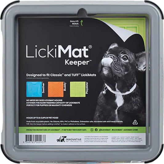 LICKIMAT KEEPER GREY (CLASSIC & TUFF)-Lick Mats-Licki Mat-PetPal