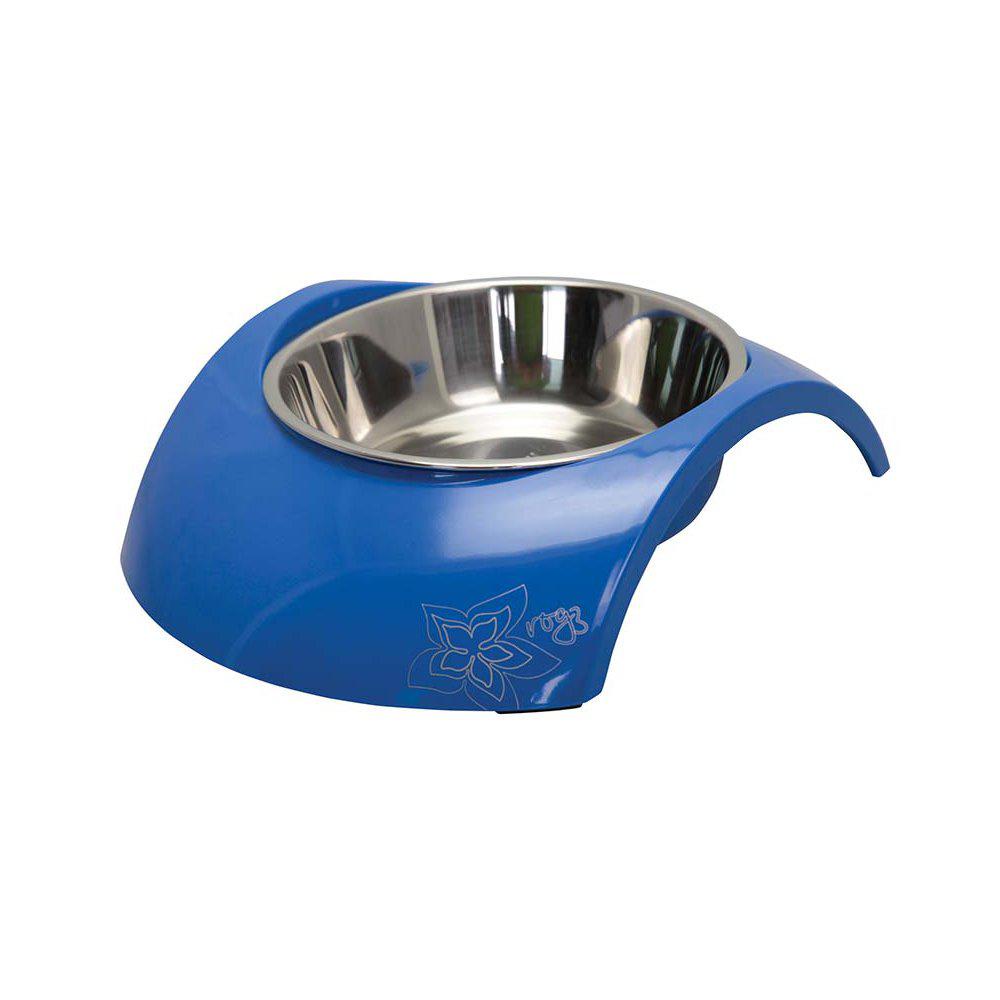 Rogz Bowl Luna M Blue 350Ml-Metal Hundeskål-ROGZ-PetPal