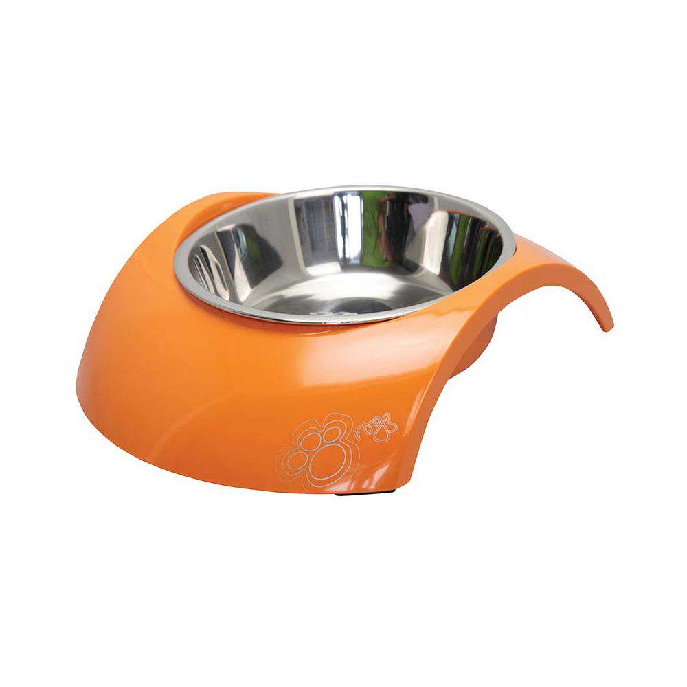 Rogz Bowl Luna S Orange 160Ml-Metal Hundeskål-ROGZ-PetPal