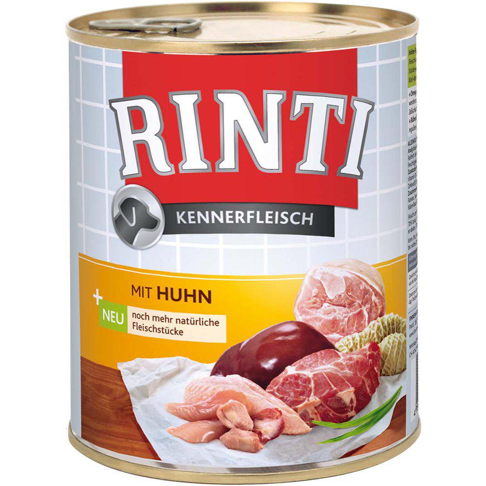 'Rinti Kennerfleisch Kyckling 800Gr Burk-VÅD / VÅD FØDEHUND-Rinti-PetPal