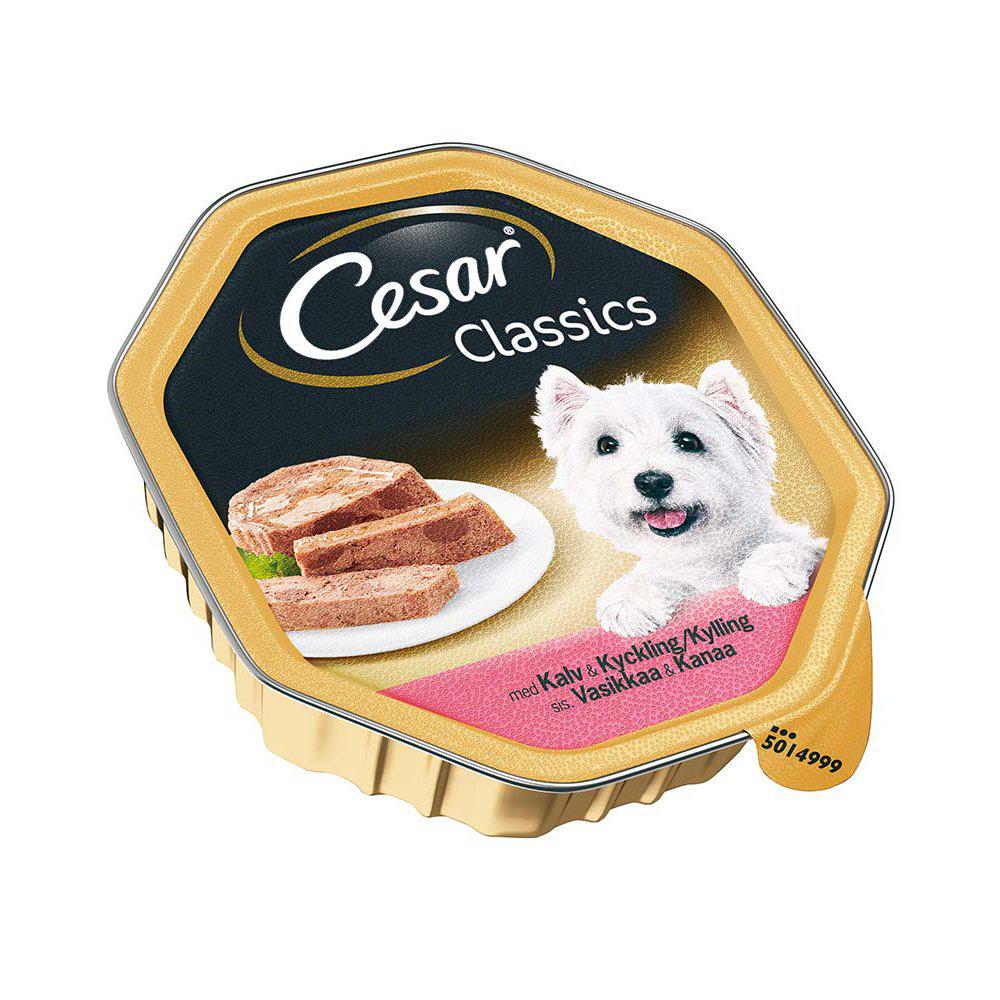 Cesar Classic Kalv & Kylling 150Gr-Vådfoder-Mars-PetPal