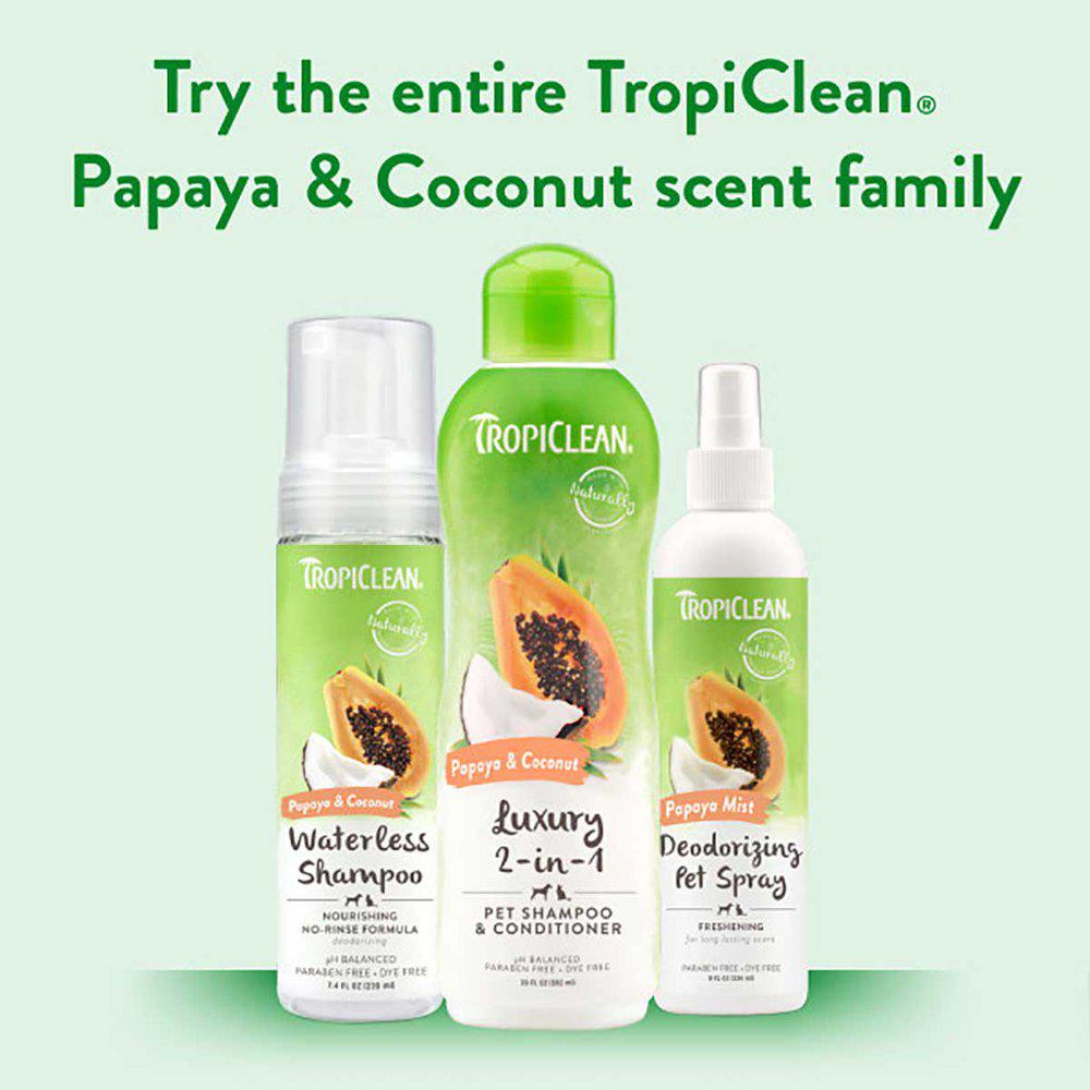 Tropiclean Vandløs Shampoo Papaya 220Ml-Shampoo-Tropiclean-PetPal