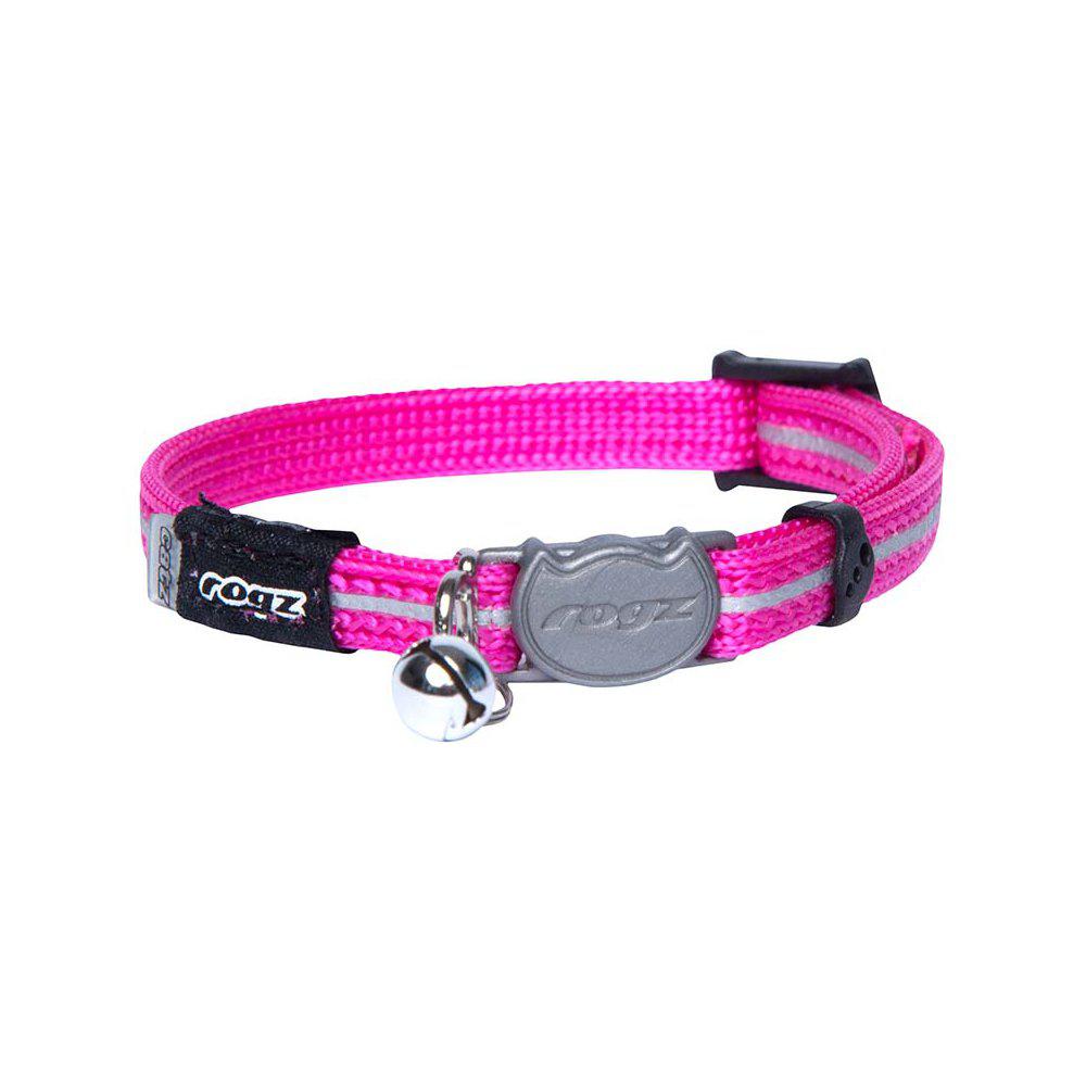 Rogz Alleycat Katte Halsbånd Xs Pink 8Mm 16 5-23Cm-Kattehalsbånd-Rogz-PetPal