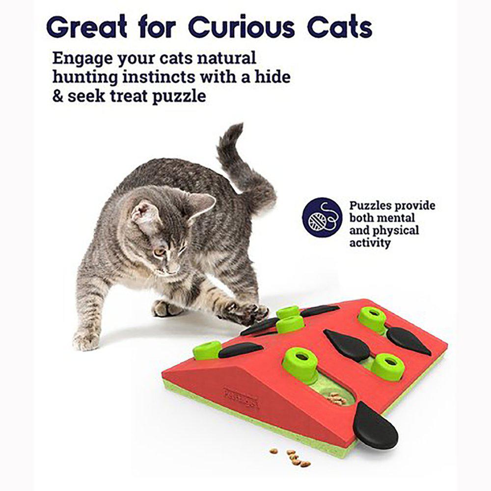 Petstages Cat Puzzle & Play Melon Madness Kattelegetøj Kattespil-Aktiveringslegetøj Kat-Nina Ottosson-PetPal