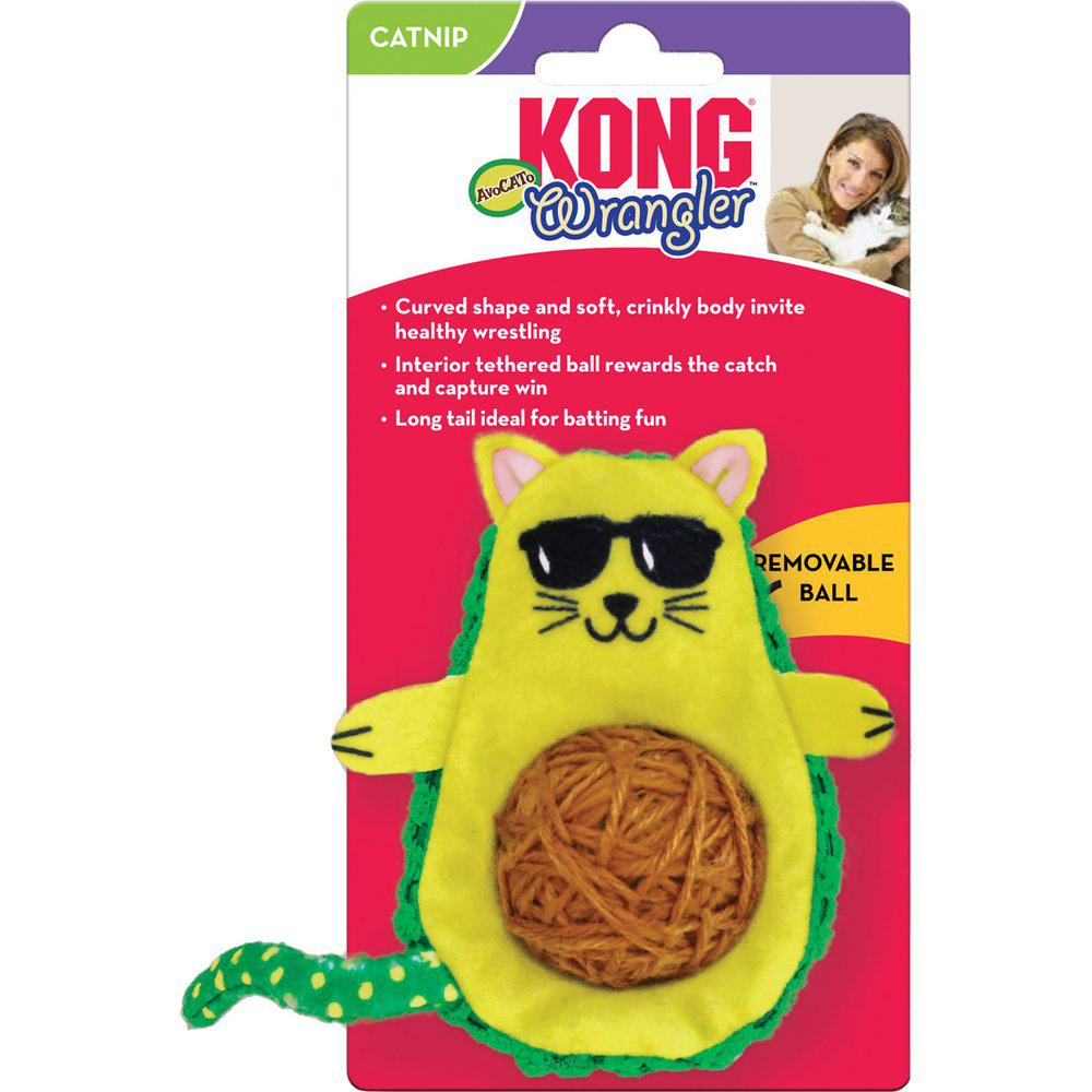 Kong Wrangleds Avocato 7 5X7 5X11 5Cm-Kattelegetøj-Kong-PetPal