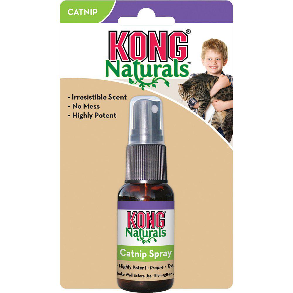 Kong Naturlig Catnip Spray 28Gr - Høj Kvalitets Katteurt Til Stimulering Af Katte-Catnip-Kong-PetPal