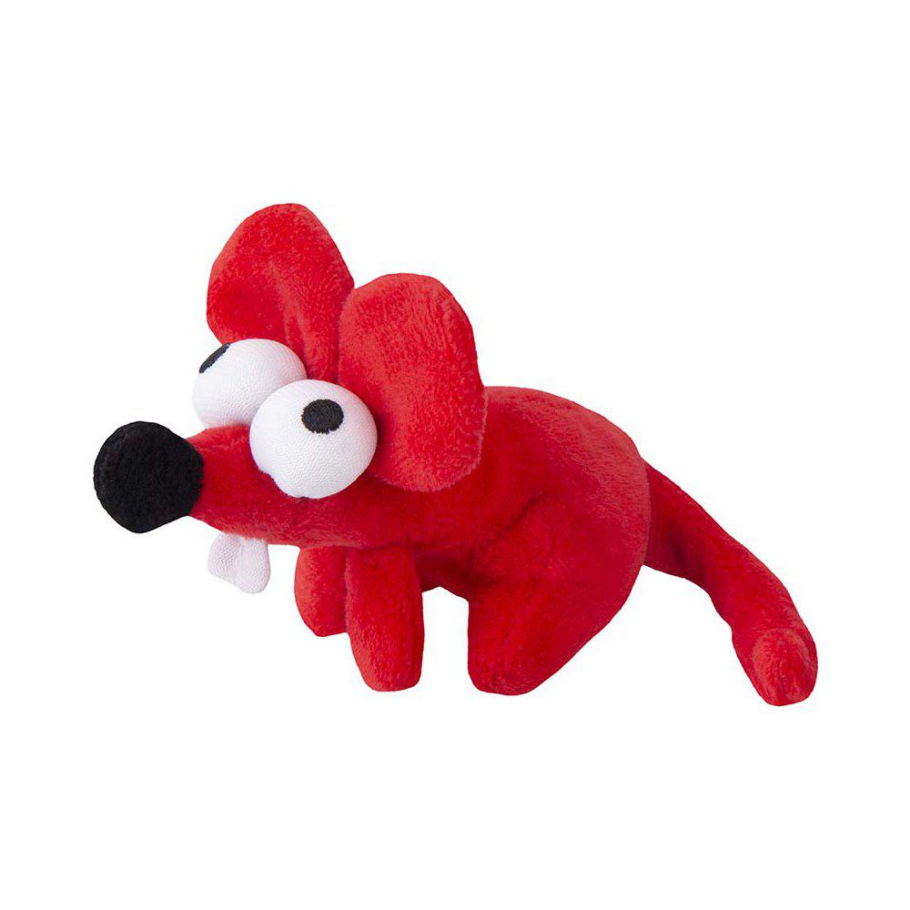 Rogz Plush Mouse Rød 11 5X12-Bamse Kattelegetøj-Rogz-PetPal