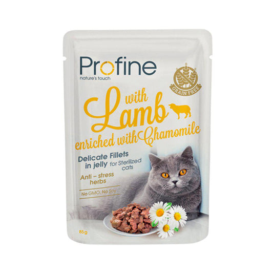Profinee Steriliserede Katte Fileter I Lamme Gele 85Gr-Vådfoder Kat-Profine-PetPal