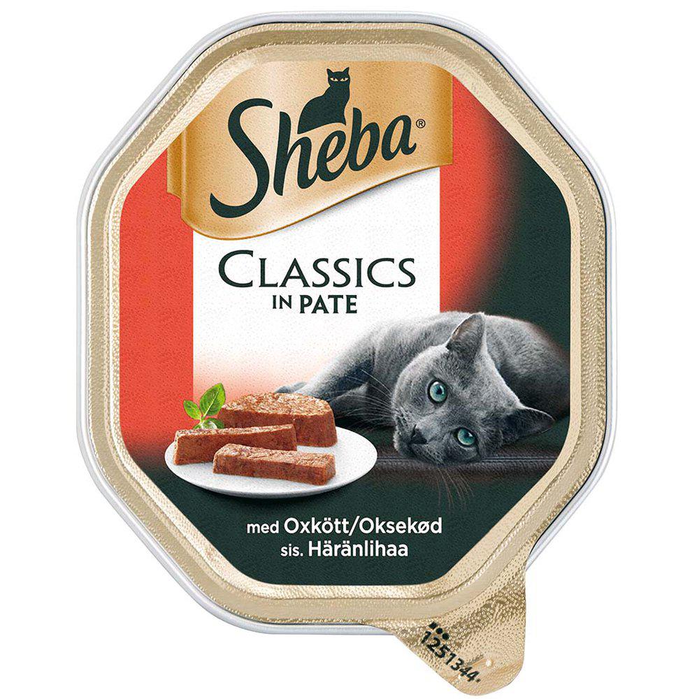 Sheba Classic Okse 85Gr-Vådfoder Pate Kat-Sheba-PetPal