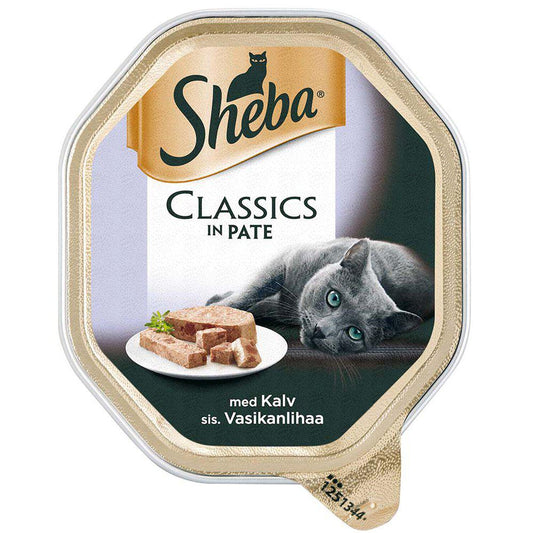 Sheba Classic Kalv 85Gr-Vådfoder Pate Kat-Sheba-PetPal