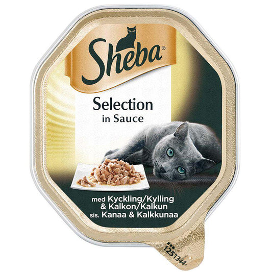 Sheba Selection Kylling & Kalkun 85Gr-Vådfoder I Sovs Kat-Sheba-PetPal