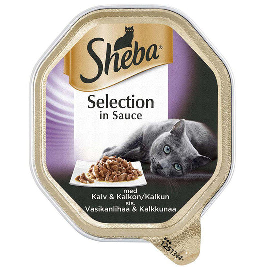 Sheba Selection Kalv & Kalkun 85Gr-Vådfoder I Sovs Kat-Sheba-PetPal