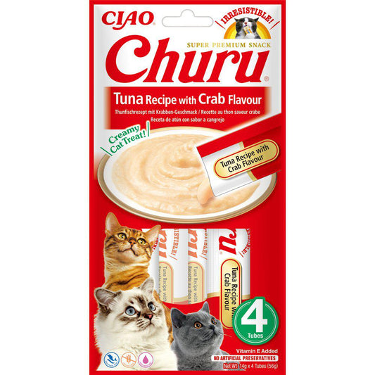 Churu Kattetunn Med Krabbesmag 4Stk-Liquid Snack-Churu-PetPal