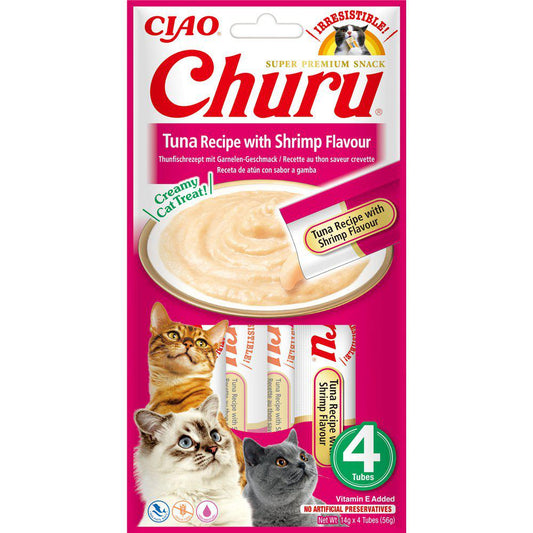 Churu Kat Med Rejesmag 4 Stk-Liquid Snack-Churu-PetPal