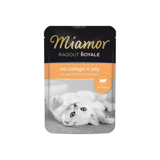 Miamor Ragout Royale Kitten Fjerkræ I Gele 100Gr-Vådfoder Kat-Miamor-PetPal
