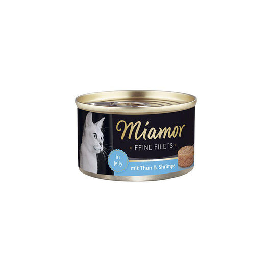 Miamor Feine Fillet Light Tunfisk & Shrimp Gelé 100Gr Kande-Vådfoder Kat-Miamor-PetPal