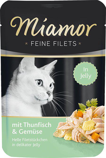 Miamor Feine Fin Filet Fisk & Grøntsager I Gele 100Gr-Vådfoder Kat-Miamor-PetPal