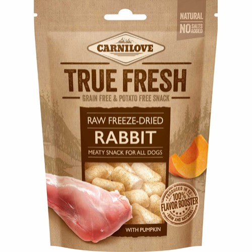 Carnilove TRUE FRESH Raw freeze-dried Rabbit w. pumpkin 40g