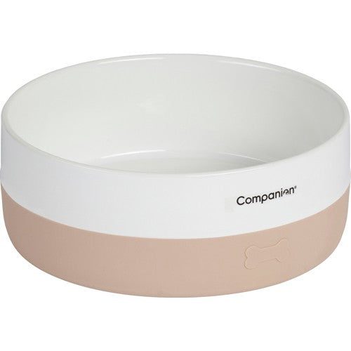 Companion ceramic feeding bowl with silicon - Nude 1L