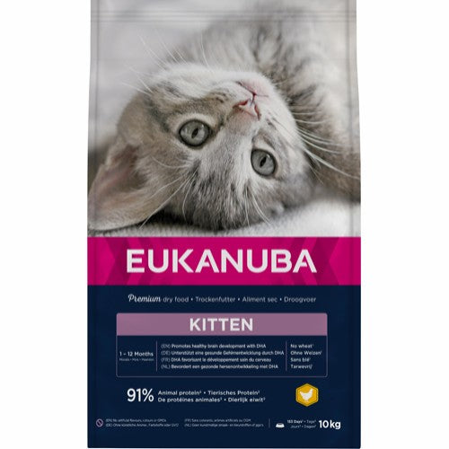 Eukanuba Cat Kitten Kylling & Lever 10 kg