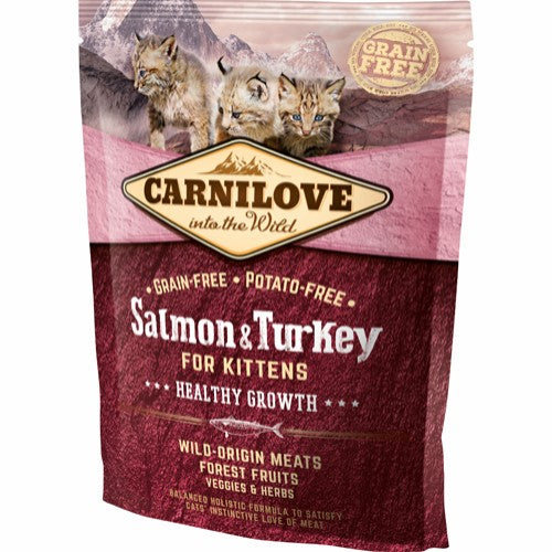 Carnilove Salmon og Turkey for Kittens – Healthy Growth 400g