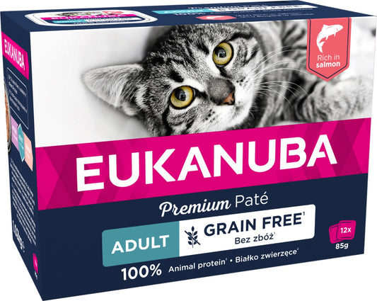 Eukanuba Cat Adult Salmon Pate 12x85g