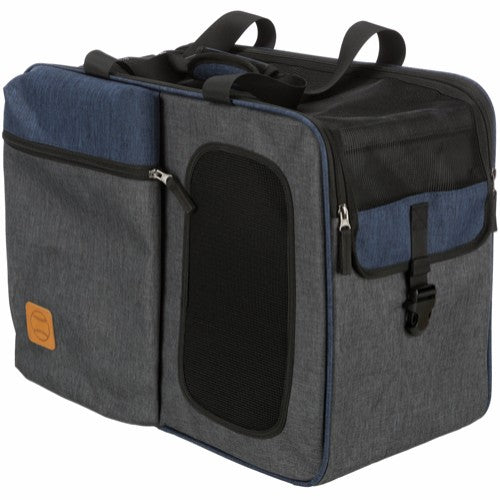 Tara rygsæk og transporttaske 2 i 1, 25x38x50 cm, grå/blå