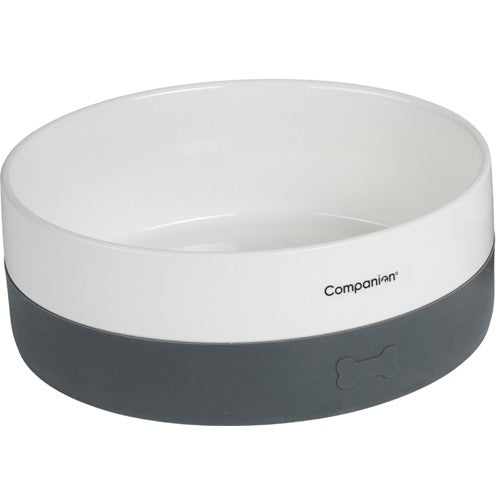 Companion ceramic feeding bowl with silicon- Grey 1,8L