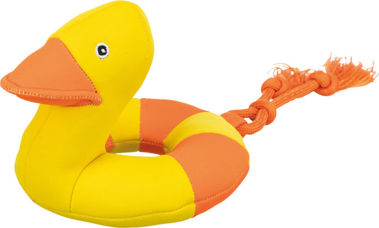 Aqua Toy duck on a rope, fabric, 20 cm/36 cm