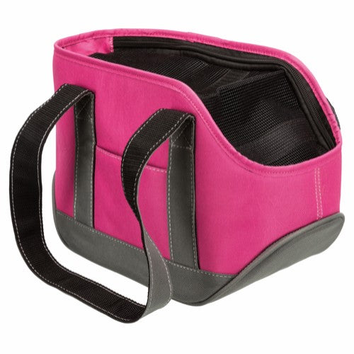 Alea taske, S: 16 x 20 x 30 cm, pink/grå