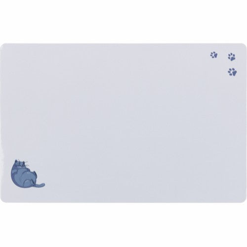 Skålunderlag tyk kat/poter, 44x28 cm, grå